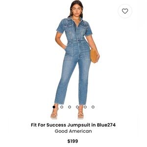 Good American Denim Jumpsuit